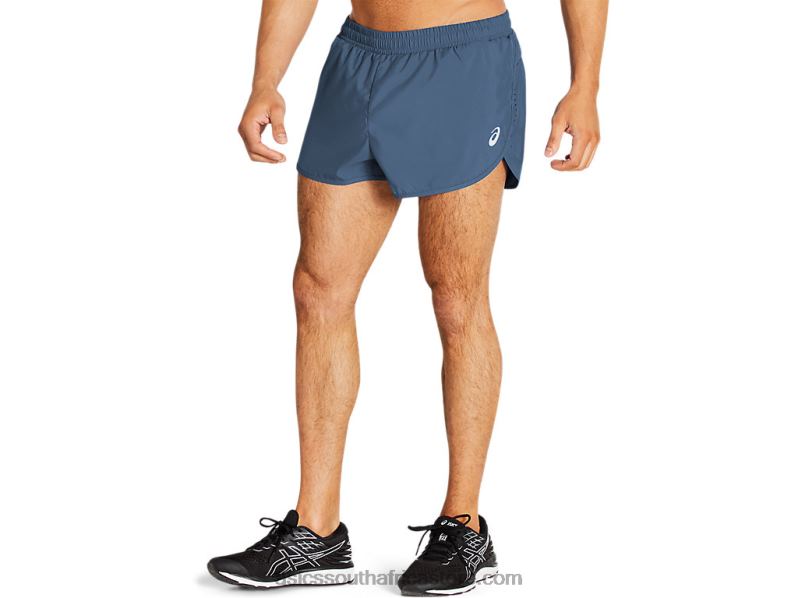 Men Asics Split Short LH4X01821 Storm Blue