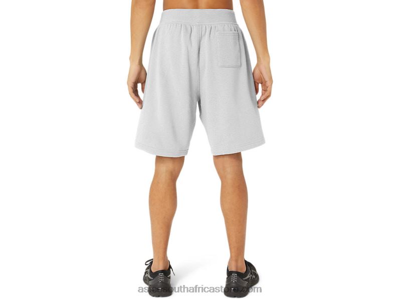Men Asics Sunday Sana Fleece Short LH4X013 Light Grey Heather