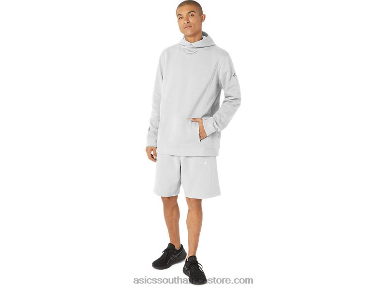 Men Asics Sunday Sana Fleece Short LH4X013 Light Grey Heather