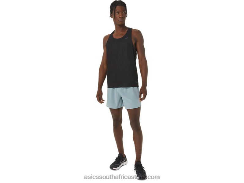 Men Asics Ventilate 5in Short LH4X01060 Light Steel