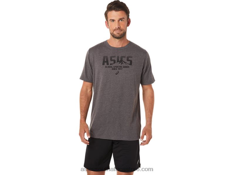 Men Asics 1977 MTn Tee LH4X01637 Dark Grey Heather