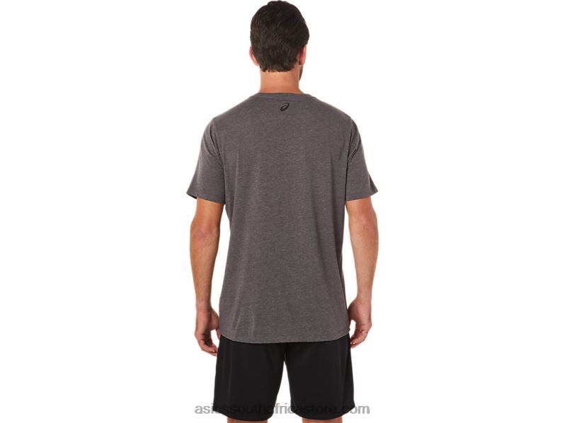 Men Asics 1977 MTn Tee LH4X01637 Dark Grey Heather