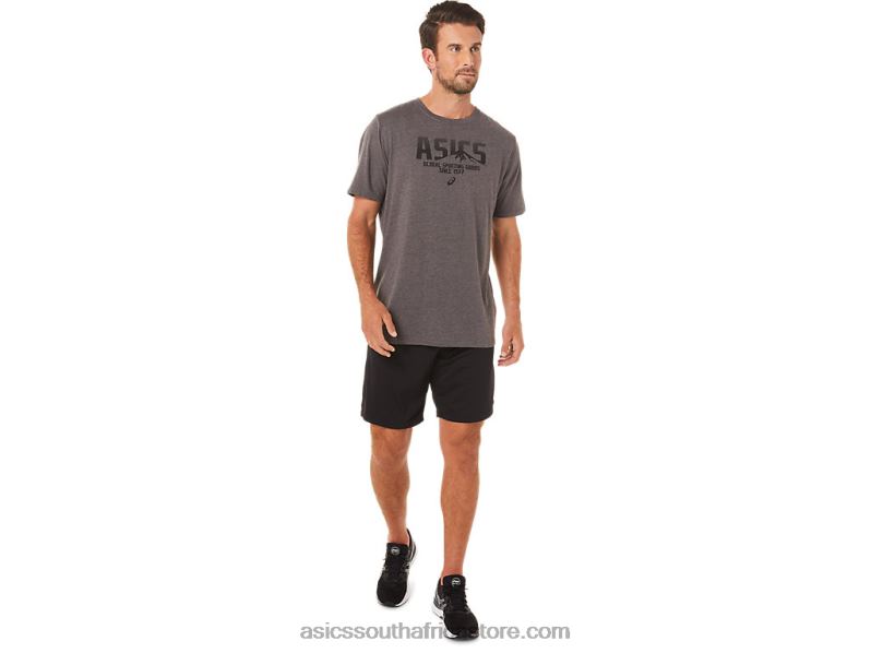 Men Asics 1977 MTn Tee LH4X01637 Dark Grey Heather