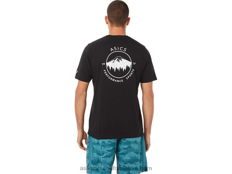 Men Asics 1977 Mountain Tee LH4X01910 Performance Black