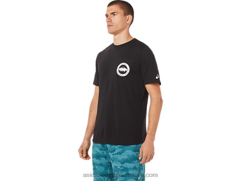 Men Asics 1977 Mountain Tee LH4X01910 Performance Black