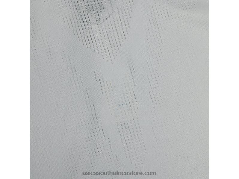 Men Asics Actibreeze Jacquard Polo Shirt LH4X0275 Glacier Grey