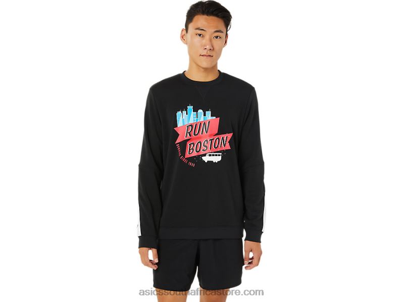Men Asics Bos Crew LH4X01702 Performance Black