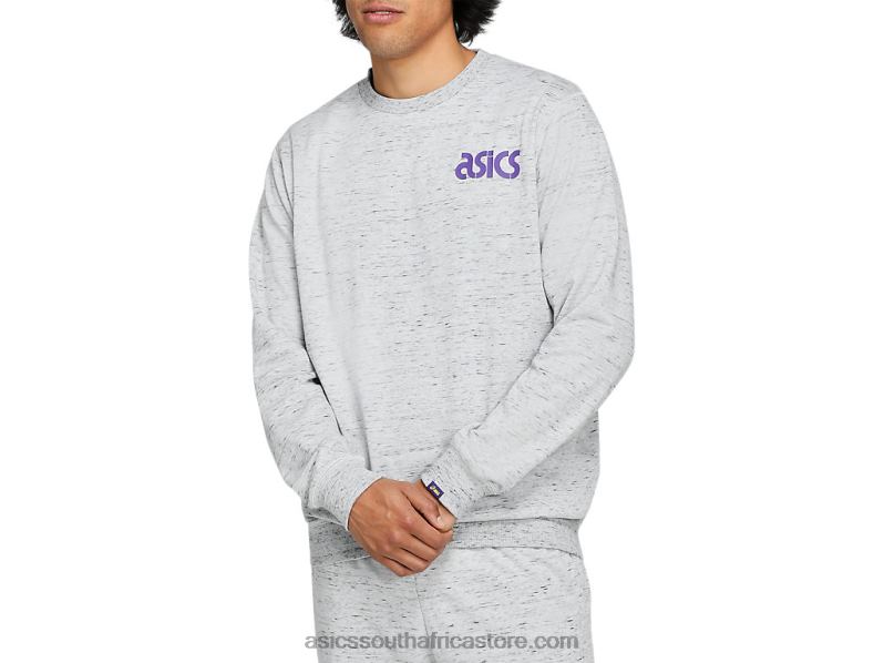 Men Asics Ft At Gpx Crew LH4X0325 Piedmont Grey Heather