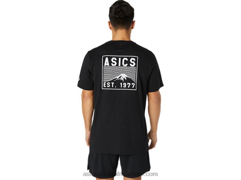 Men Asics Fuji 1977 Tee LH4X02034 Performance Black