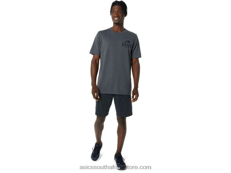 Men Asics Fuji 1977 Tee LH4X0886 Dark Grey Heather