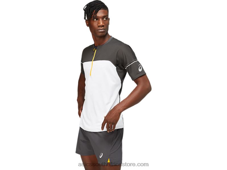 Men Asics Fujitrail Top LH4X01825 Graphite Grey/Brilliant White