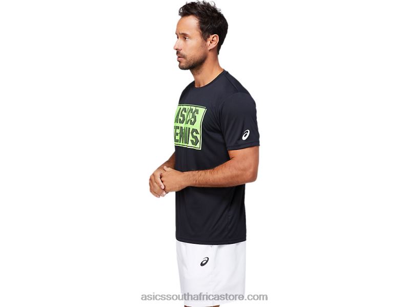 Men Asics Graphic Tee LH4X01791 Performance Black