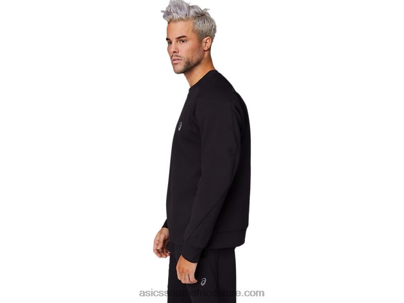Men Asics Mobility Knit Crew LH4X01667 Performance Black