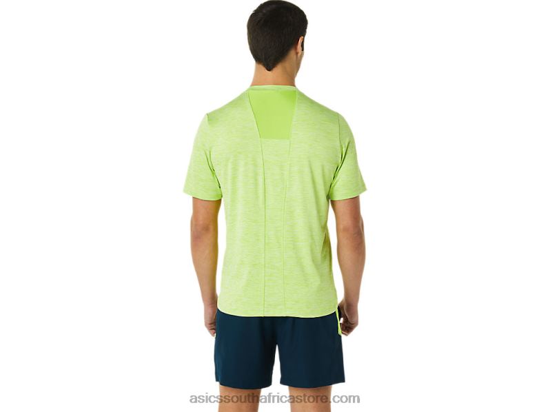 Men Asics Pr Lyte Short Sleeve LH4X01366 Hazard Green Heather