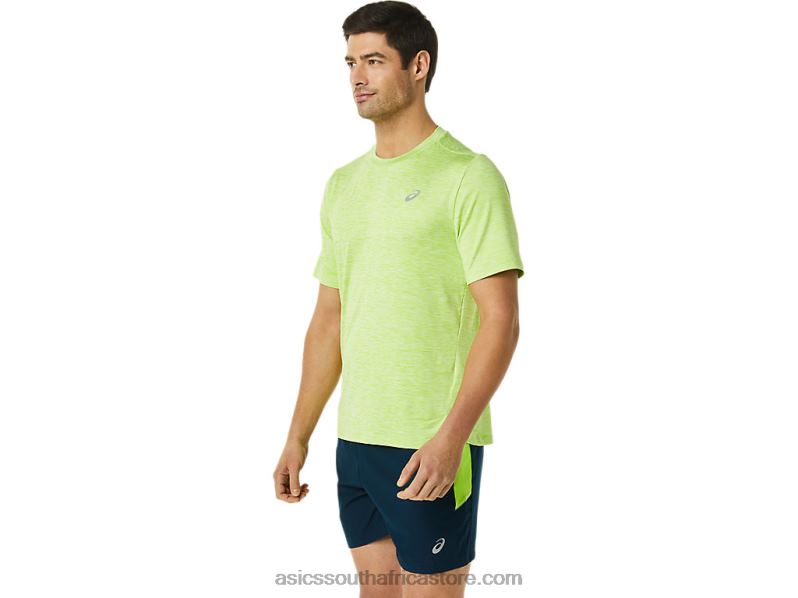 Men Asics Pr Lyte Short Sleeve LH4X01366 Hazard Green Heather