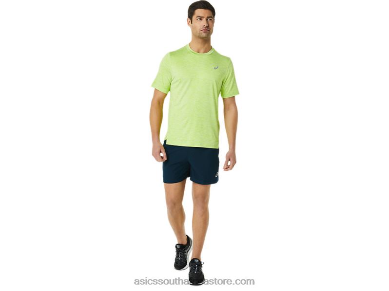 Men Asics Pr Lyte Short Sleeve LH4X01366 Hazard Green Heather