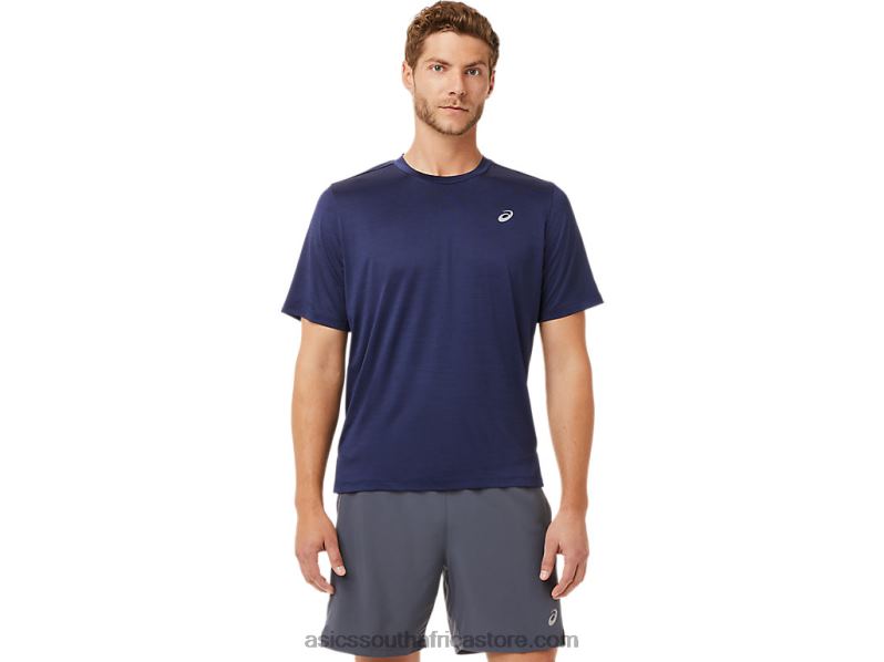 Men Asics Pr Lyte Short Sleeve LH4X02031 Peacoat