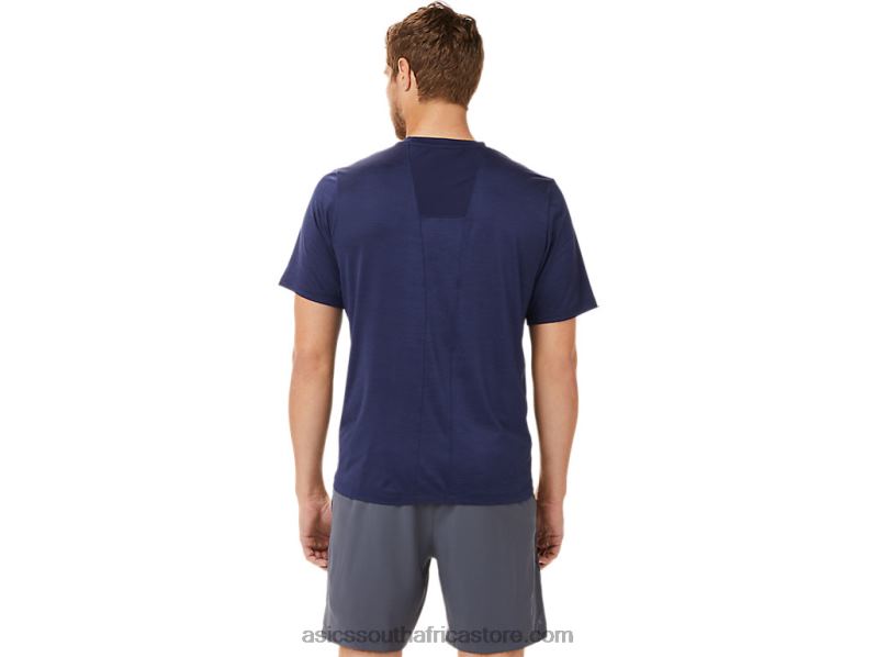 Men Asics Pr Lyte Short Sleeve LH4X02031 Peacoat