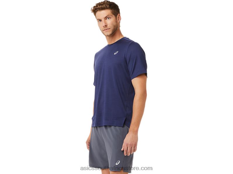 Men Asics Pr Lyte Short Sleeve LH4X02031 Peacoat