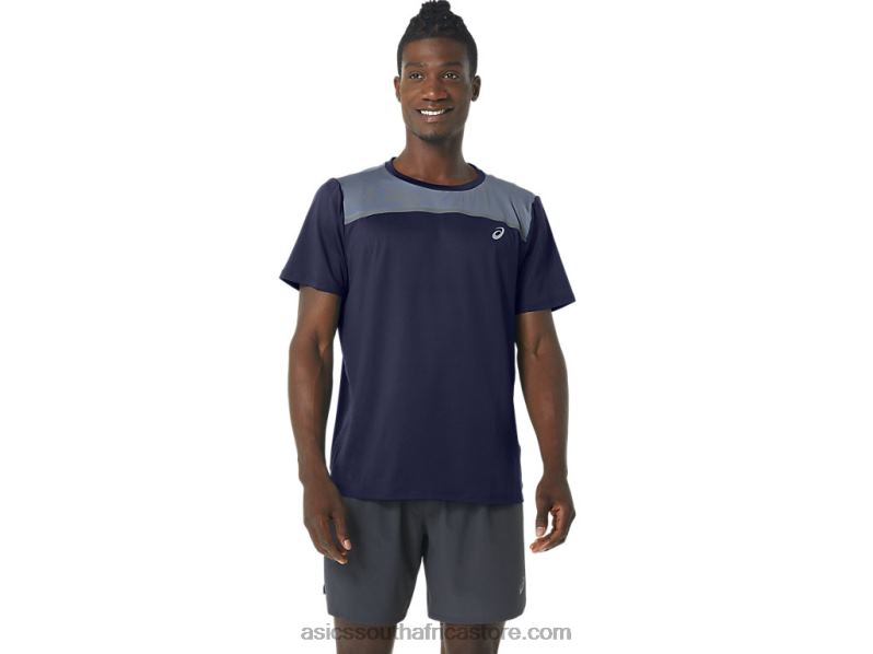 Men Asics Pr Lyte Short Sleeve LH4X0294 Peacoat