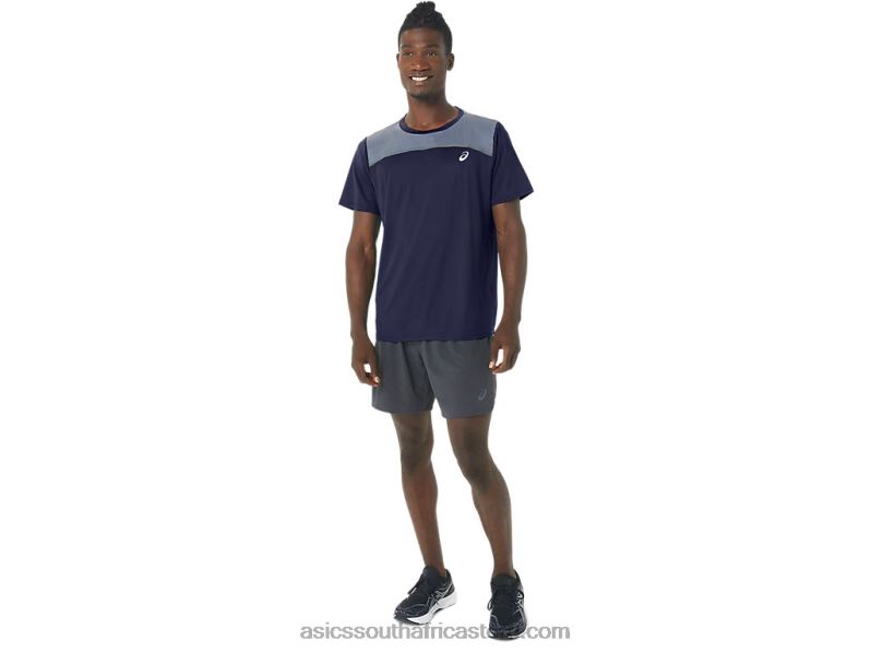 Men Asics Pr Lyte Short Sleeve LH4X0294 Peacoat