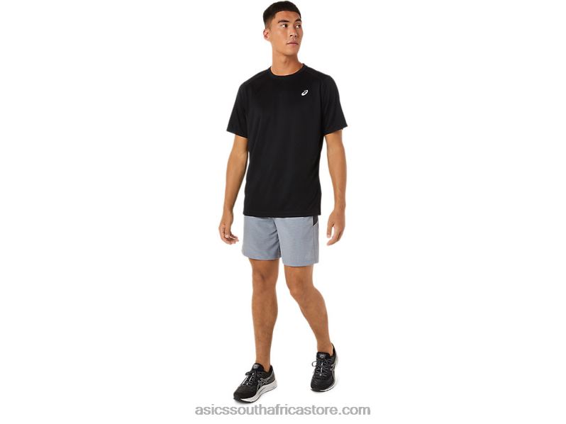 Men Asics Short Sleeve Core Top LH4X0881 Performance Black