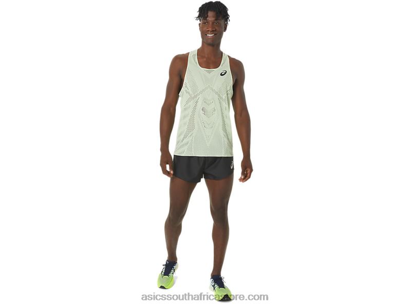 Men Asics Actibreeze Jacquard Singlet LH4X0280 Whisper Green