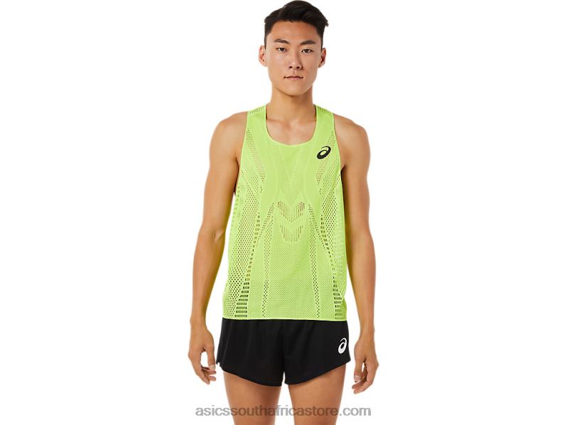 Men Asics Actibreeze Singlet LH4X01511 Hazard Green