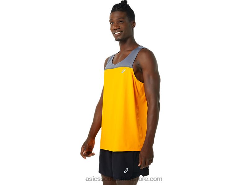 Men Asics Pr Lyte Singlet LH4X01035 Amber/Metropolis
