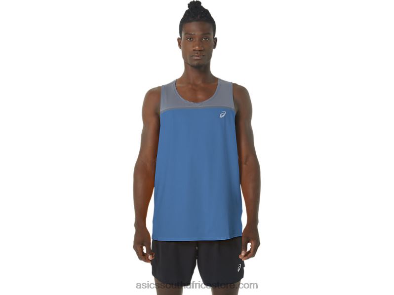 Men Asics Pr Lyte Singlet LH4X01120 Azure/Metropolis