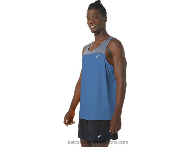 Men Asics Pr Lyte Singlet LH4X01120 Azure/Metropolis