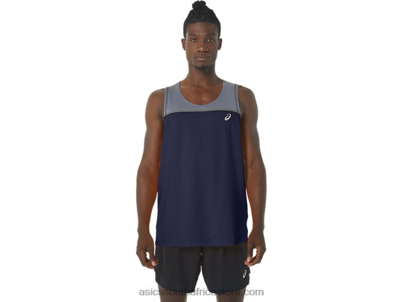Men Asics Pr Lyte Singlet LH4X0177 Peacoat