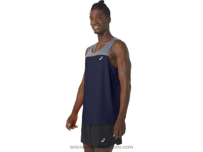 Men Asics Pr Lyte Singlet LH4X0177 Peacoat