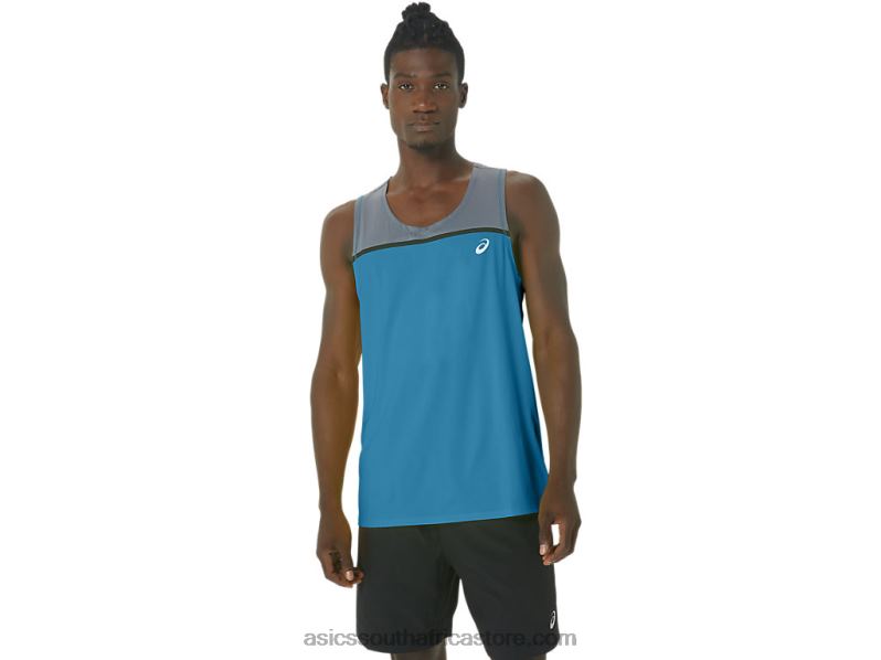 Men Asics Pr Lyte Singlet LH4X0196 Island Blue