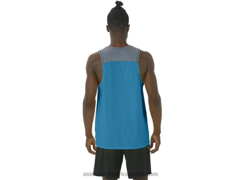 Men Asics Pr Lyte Singlet LH4X0196 Island Blue