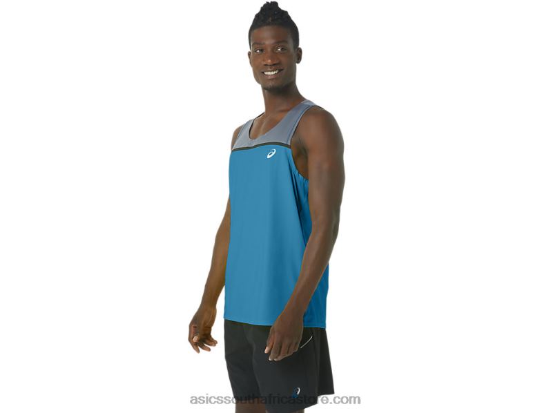 Men Asics Pr Lyte Singlet LH4X0196 Island Blue