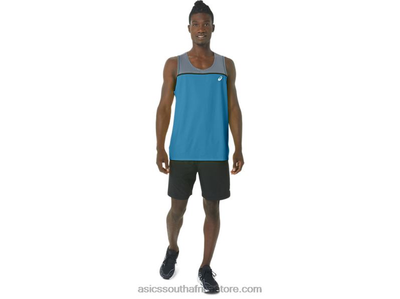 Men Asics Pr Lyte Singlet LH4X0196 Island Blue