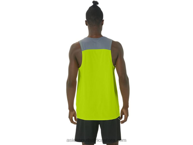 Men Asics Pr Lyte Singlet LH4X041 Lime Zest