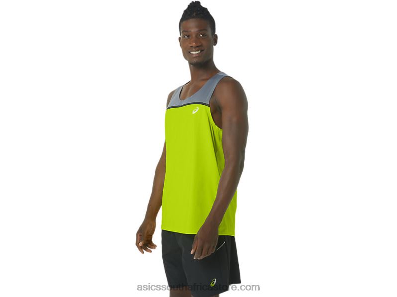 Men Asics Pr Lyte Singlet LH4X041 Lime Zest