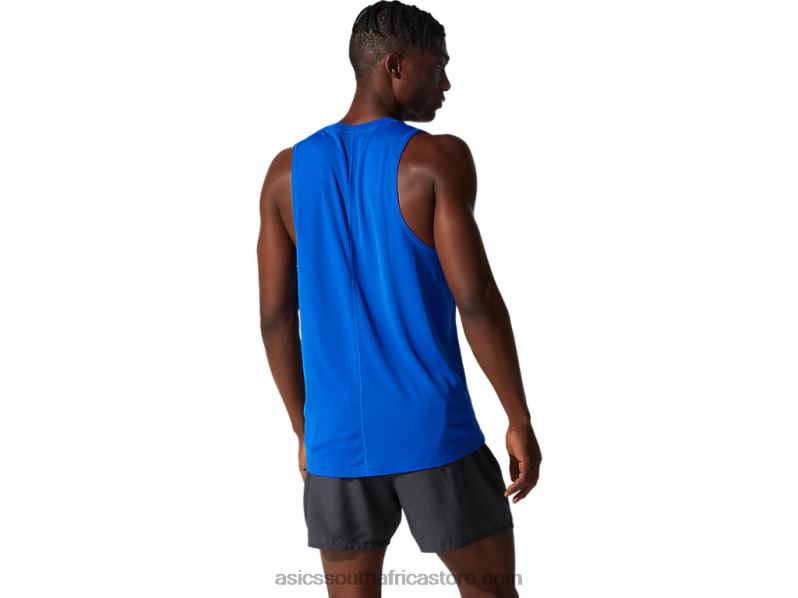 Men Asics Silver Singlet LH4X02001 Blue