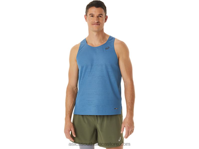 Men Asics Ventilate Actibreeze Singlet LH4X01128 Azure