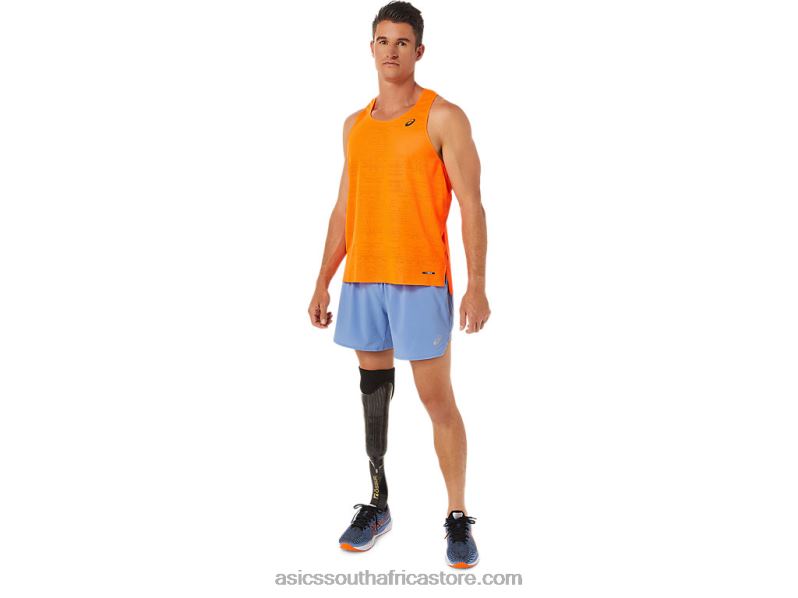 Men Asics Ventilate Actibreeze Singlet LH4X01326 Shocking Orange