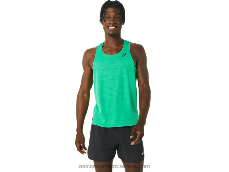 Men Asics Ventilate Actibreeze Singlet LH4X029 Cilantro