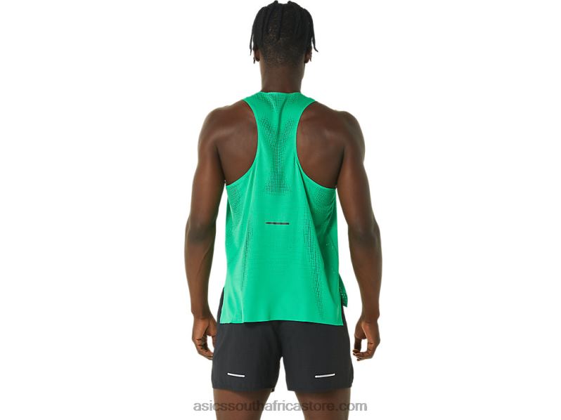 Men Asics Ventilate Actibreeze Singlet LH4X029 Cilantro