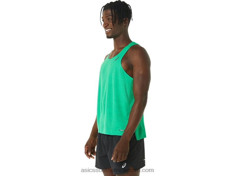 Men Asics Ventilate Actibreeze Singlet LH4X029 Cilantro
