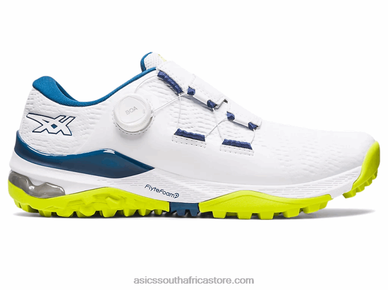 Men Asics Gel-Kayano Ace Boa LH4X077 White/Mako Blue