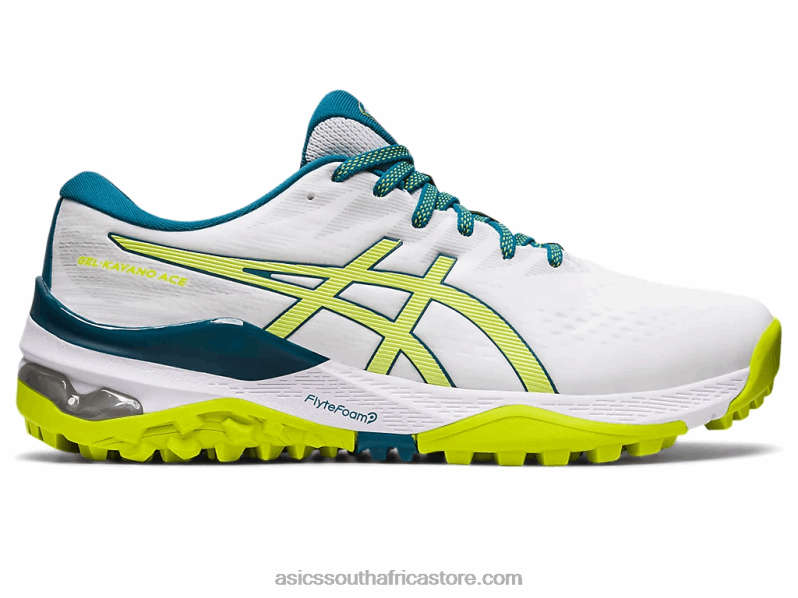 Men Asics Gel-Kayano Ace LH4X0457 White/Neon Lime