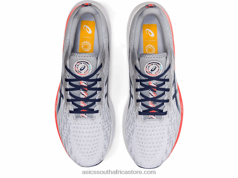 Men Asics Dynablast 2 LH4X01441 Glacier Grey/Thunder Blue