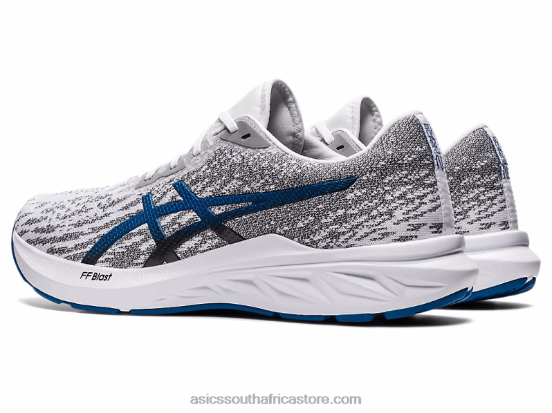 Men Asics Dynablast 2 LH4X01479 White/Lake Drive