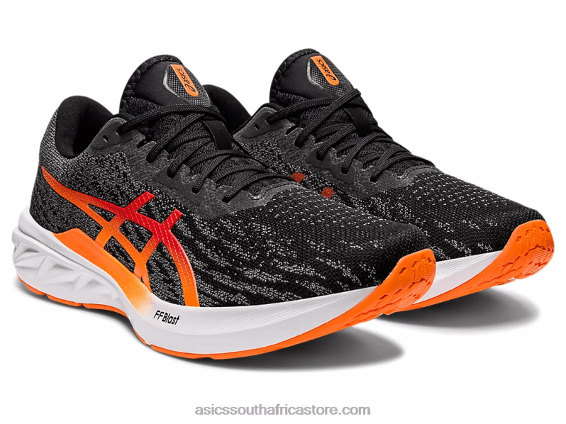 Men Asics Dynablast 2 LH4X01486 Black/Shocking Orange